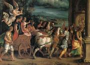 Giulio Romano The Triumph o Titus and Vespasian (mk05) oil painting artist